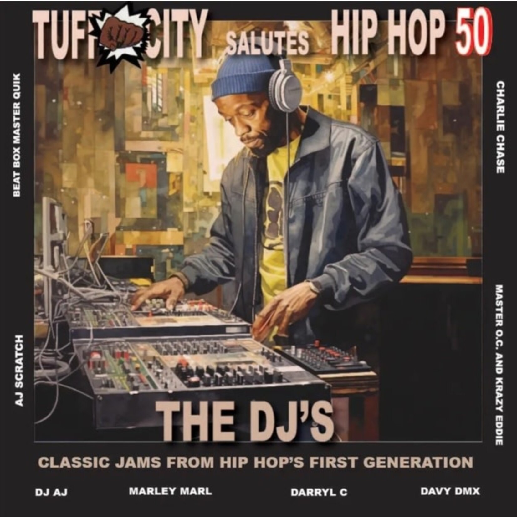 Various Artists - Tuff City Salutes Hip Hop 50: The DJ's (Red/Blue Viny) [LP/7"] (RSDBF2023)