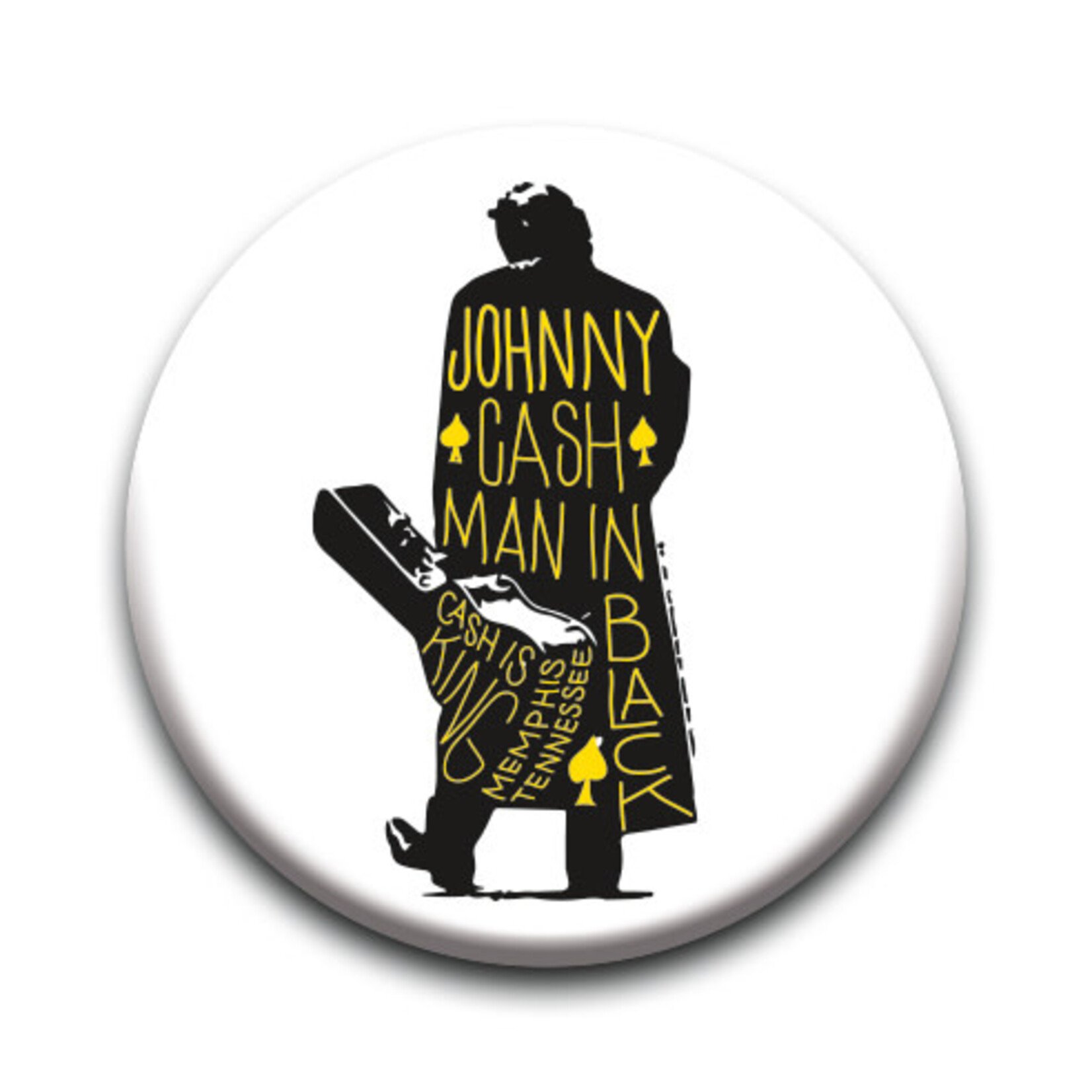 Button - Johnny Cash: Silhouette