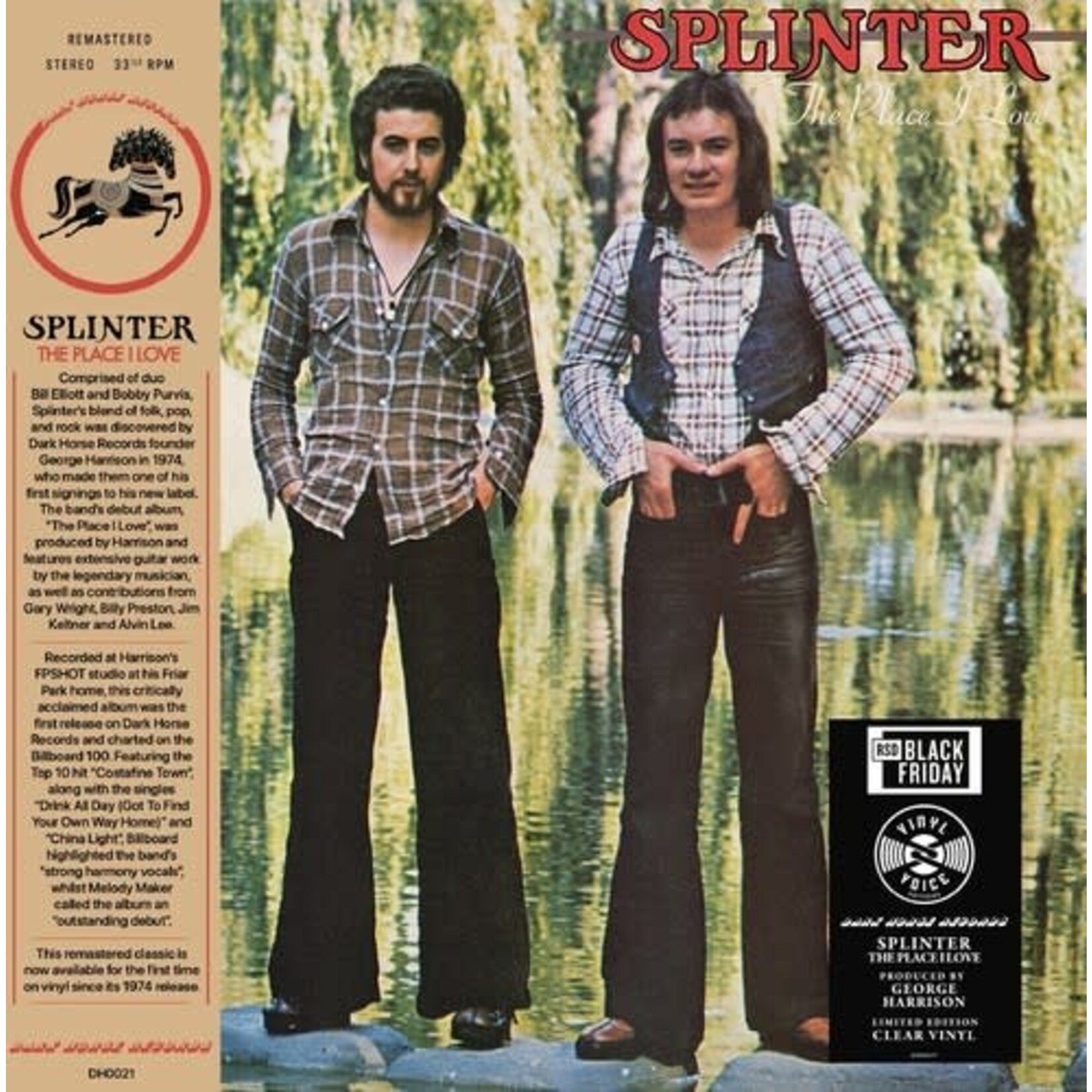Splinter - The Place I Love (Clear Vinyl) [LP] (RSDBF2023)