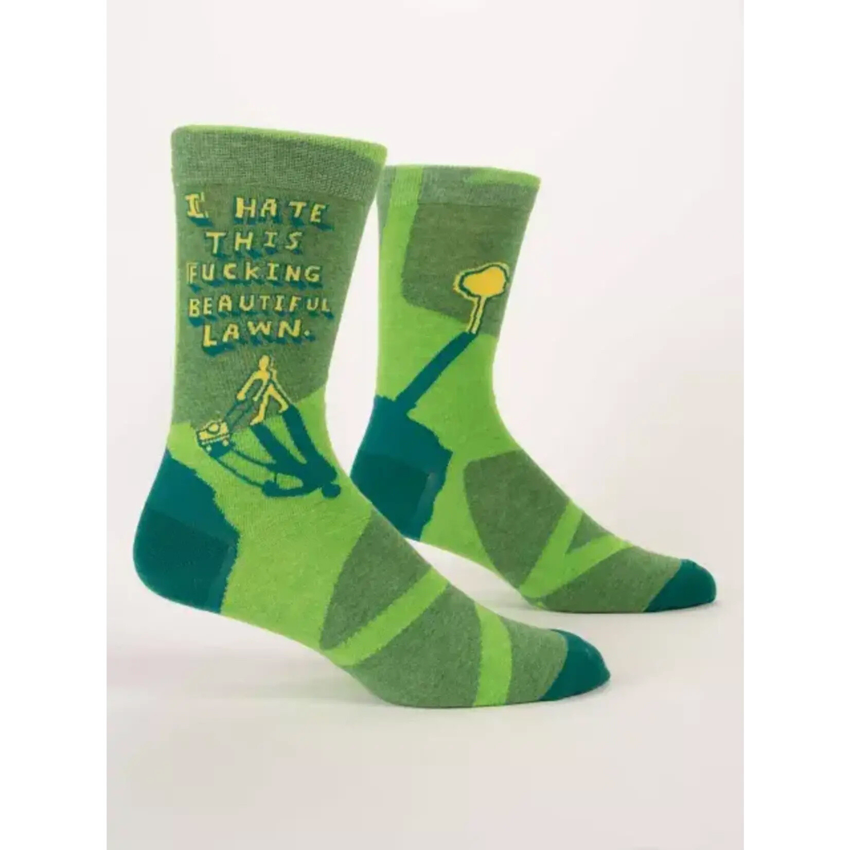 Men's Socks - I Hate This Fucking Beautiful Lawn.