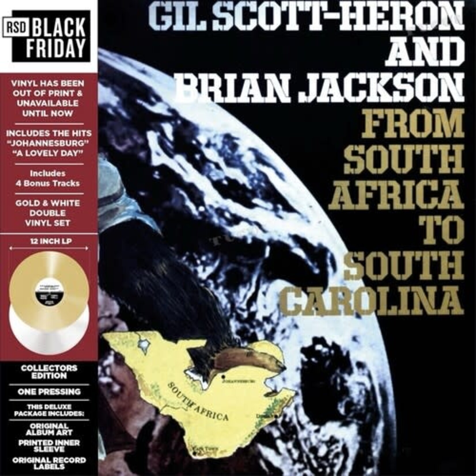 Gil Scott-Heron/Brian Jackson - From South Africa To South Carolina (Gold/White Vinyl) [2LP] (RSDBF2024)