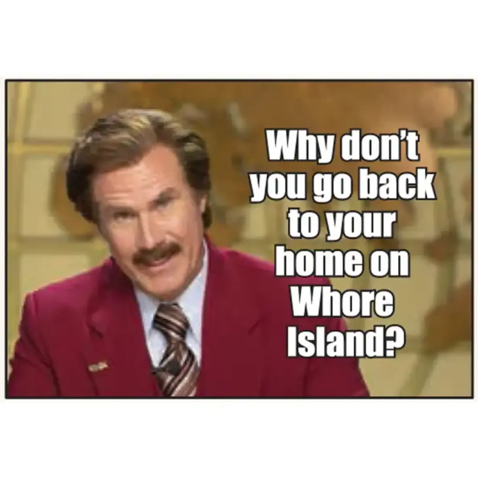 Magnet - Why Don't You Go Back To Your Home On Whore Island?