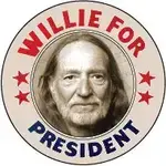 Button - Willie For President