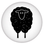 Magnet - Black Sheep