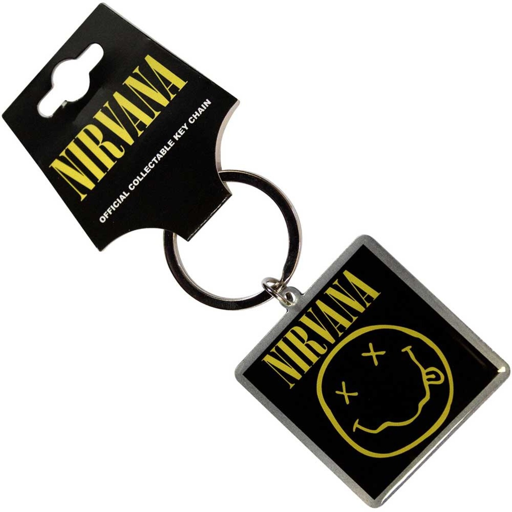 Keychain - Nirvana: Happy Face Photo Print