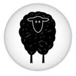 Button - Black Sheep