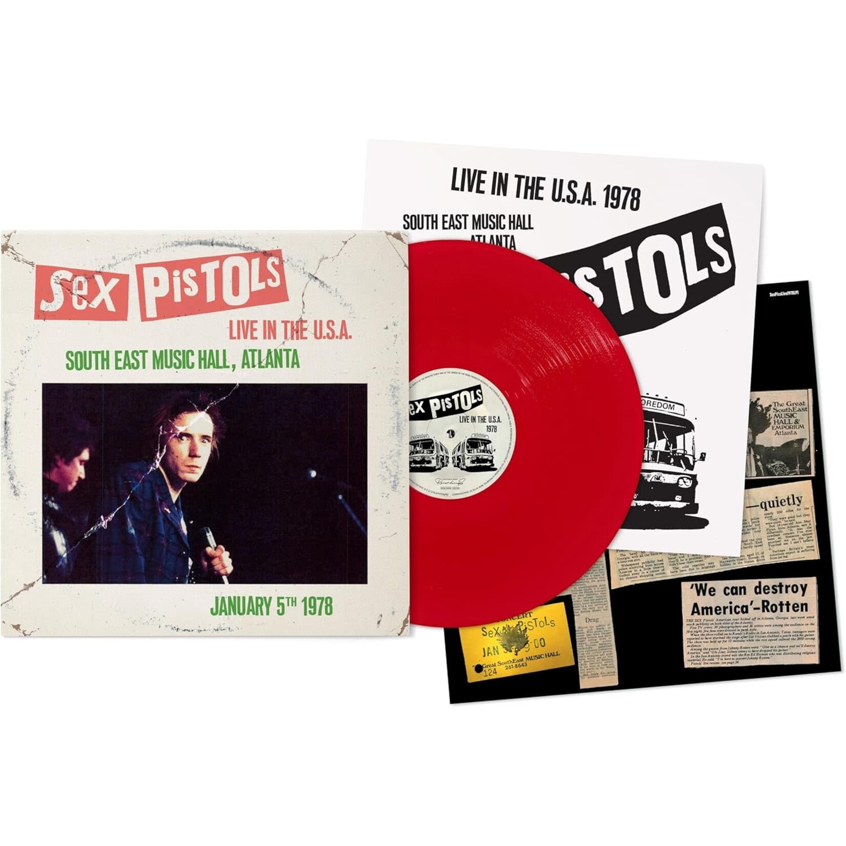 Sex Pistols - Live In The U.S.A.: South East Music Hall, Atlanta January 5th 1978 (Red Vinyl)  [LP]