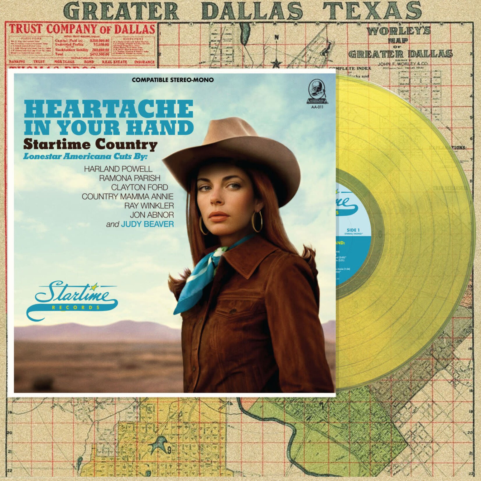 Various Artists - Heartache In Your Hand: Startime Country (Yellow Vinyl) [LP] (RSD2025)