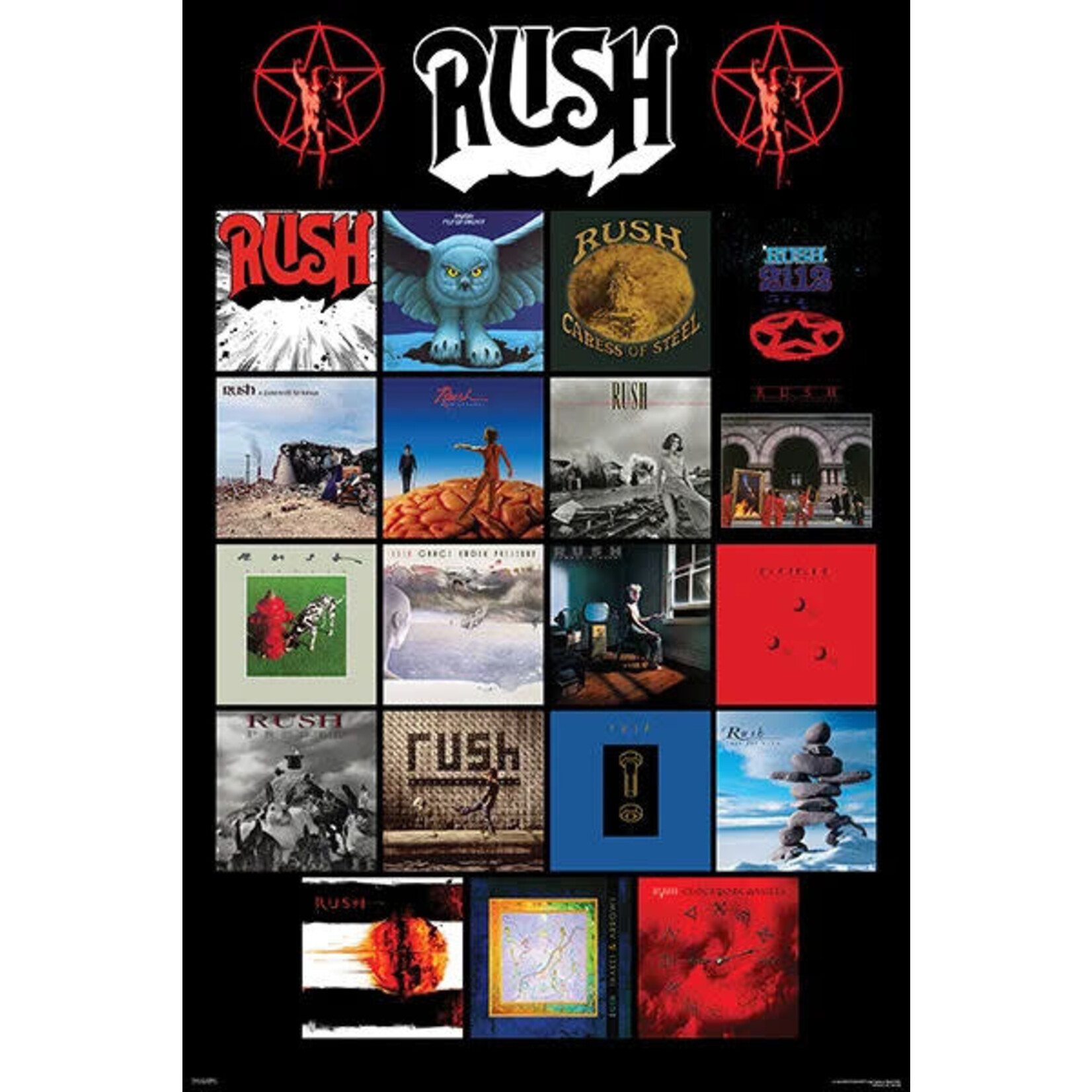 Poster - Rush: Album Covers
