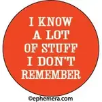 Button - I Know A Lot Of Stuff I Don't Remember