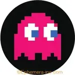 Button - Pac Man Ghost