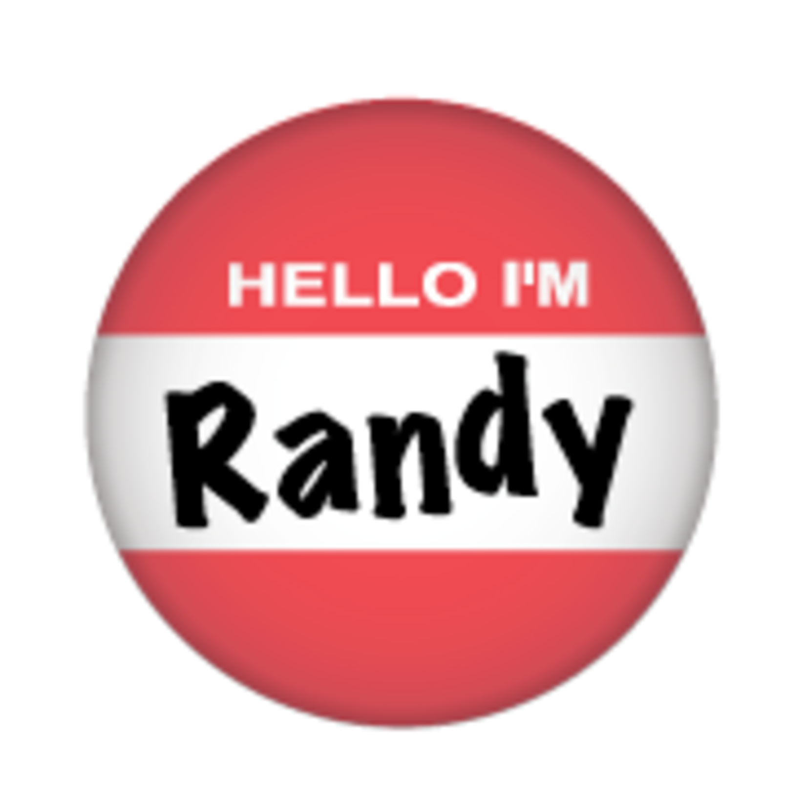 Button - Hello I'm Randy