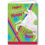 Greeting Card - I Hope A Unicorn Humps Your Bum
