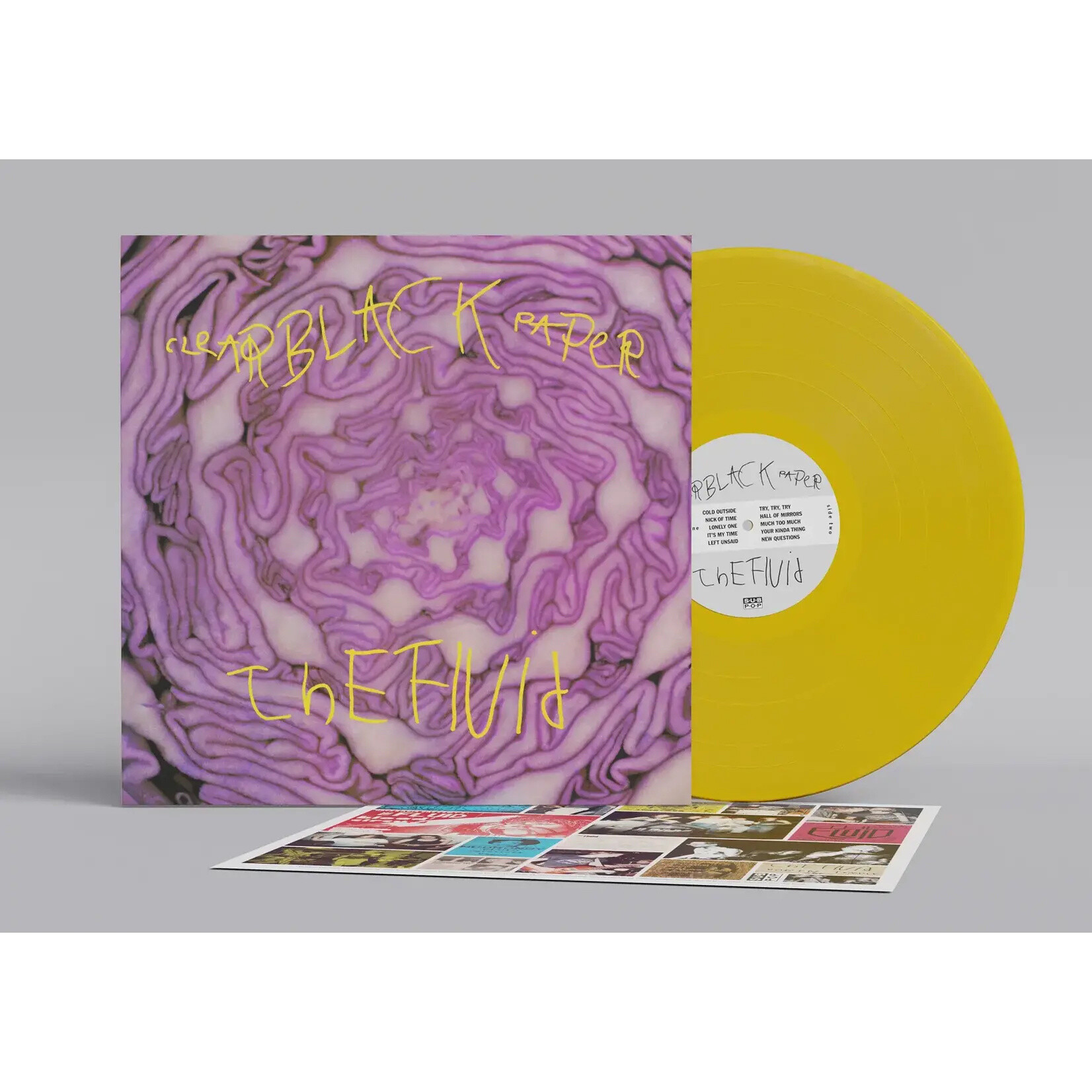 Fluid - Clear Black Paper (Yellow Vinyl) [LP]