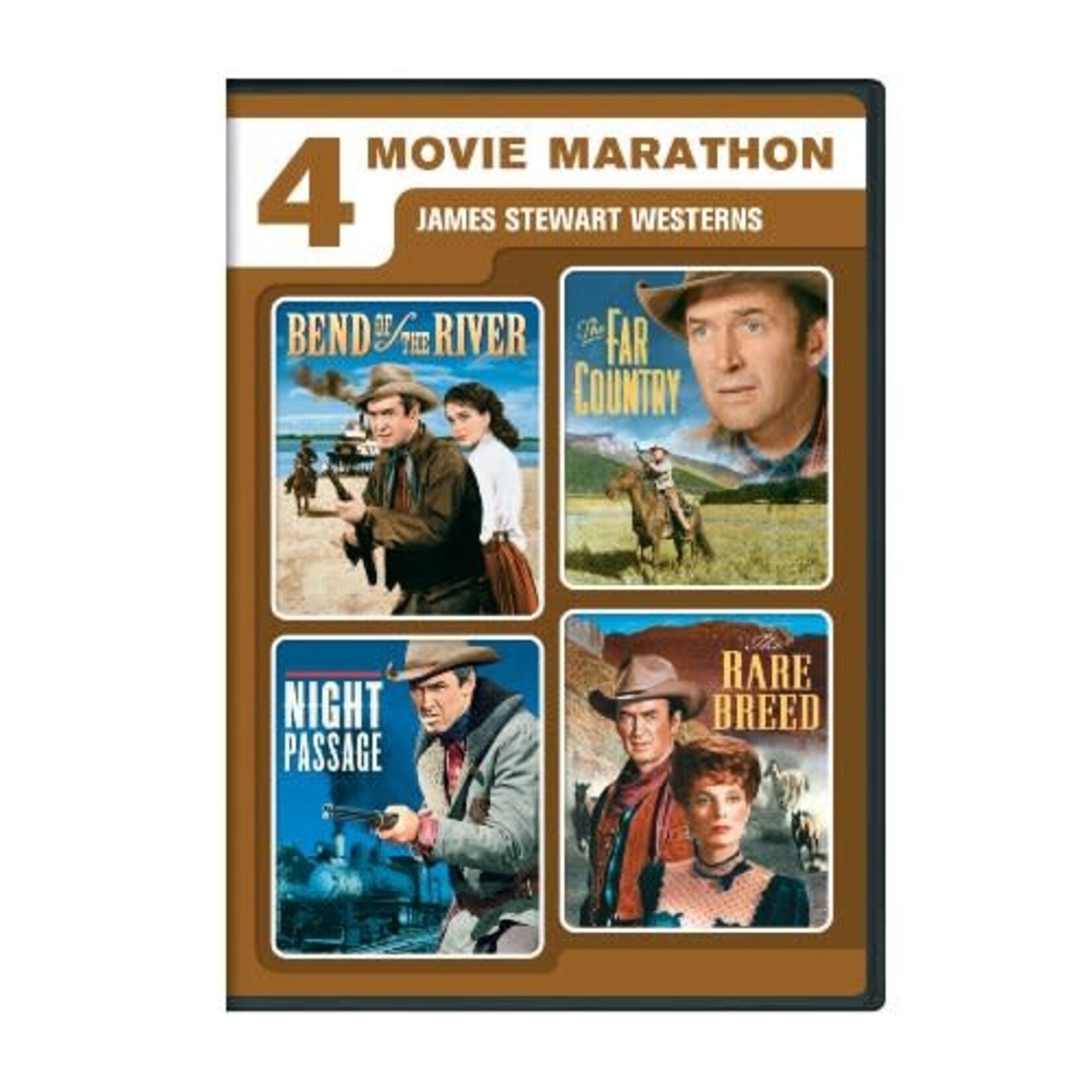 Bend Of The River/The Far Country/Night Passage/The Rare Breed - 4 Movie Marathon: James Stewart Westerns [USED 2DVD]