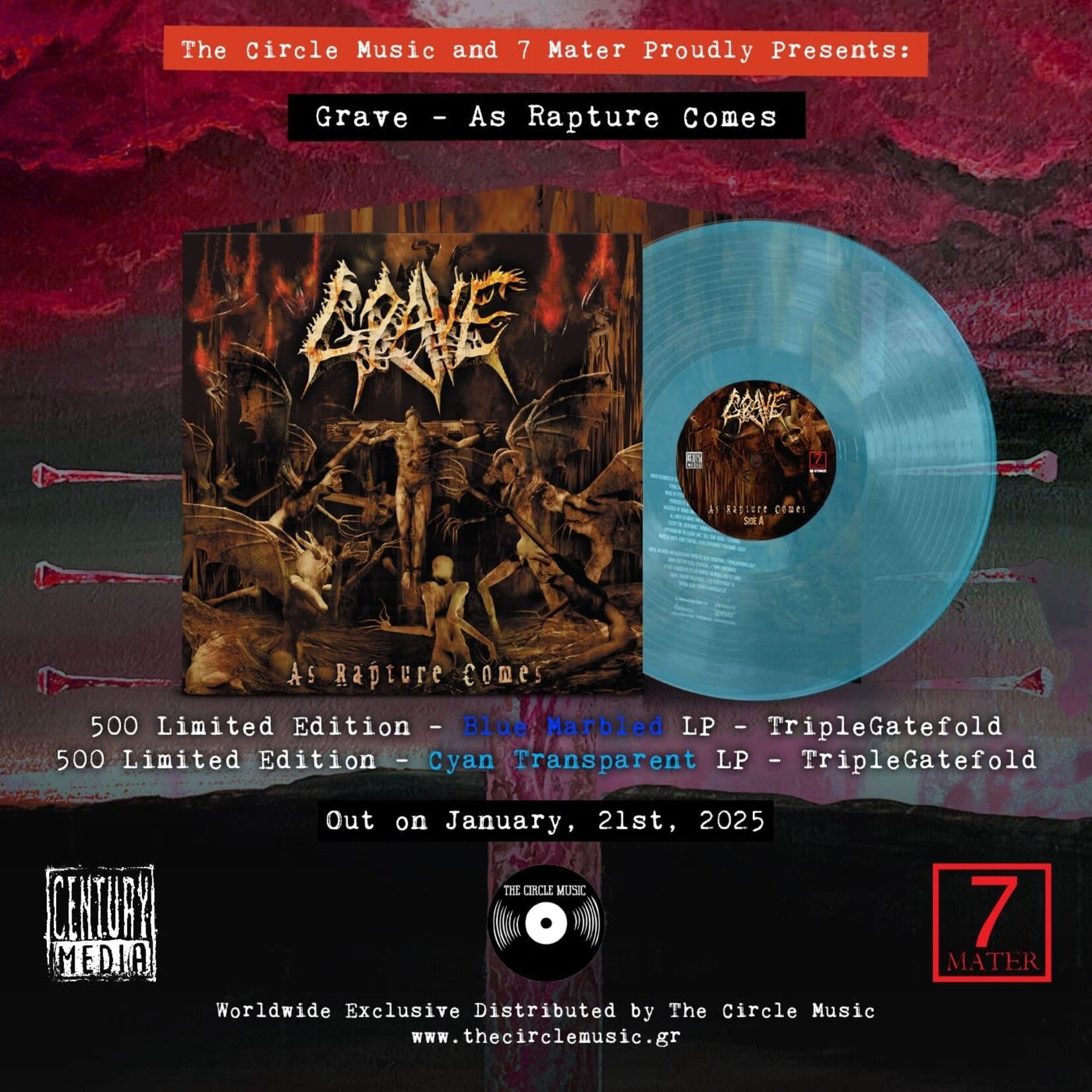 Grave - As Rapture Comes (Coloured Vinyl) [LP]