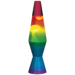 Lava Lamp - 11.5" Rainbow White/Clear