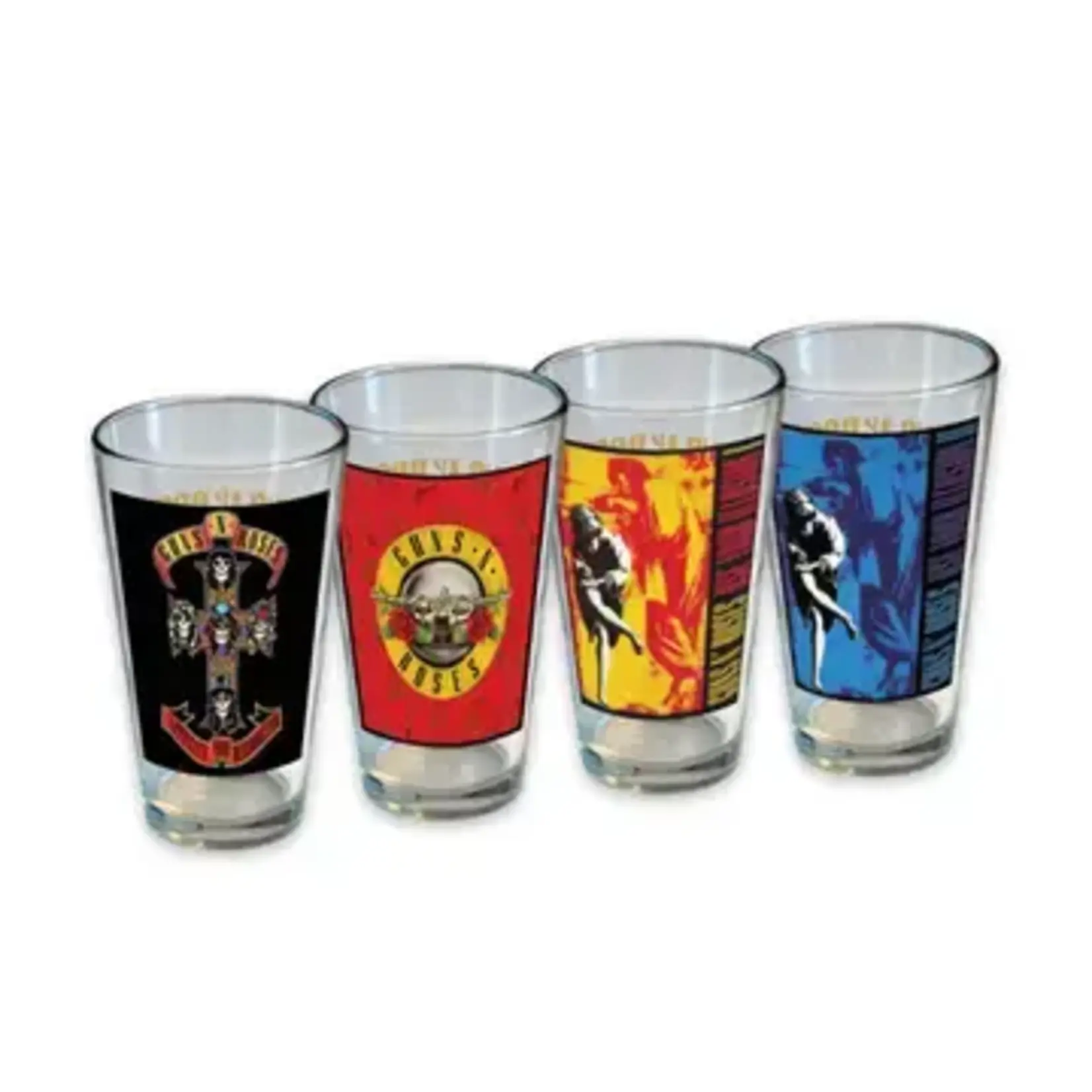 Pint Glass - Guns N Roses: 4-Pack
