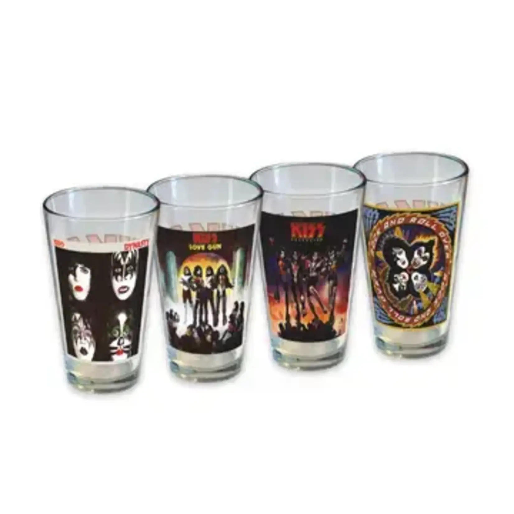 Pint Glass - Kiss: 4-Pack