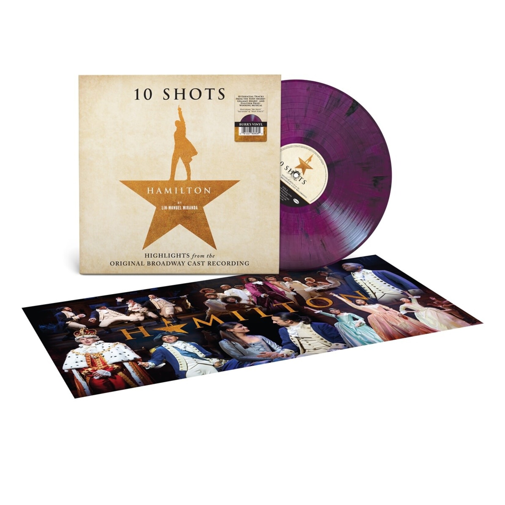 Various Artists - Hamilton: 10 Shots (Highlights From The Original Broadway Cast Recording) (Indie Purple Vinyl) [LP]