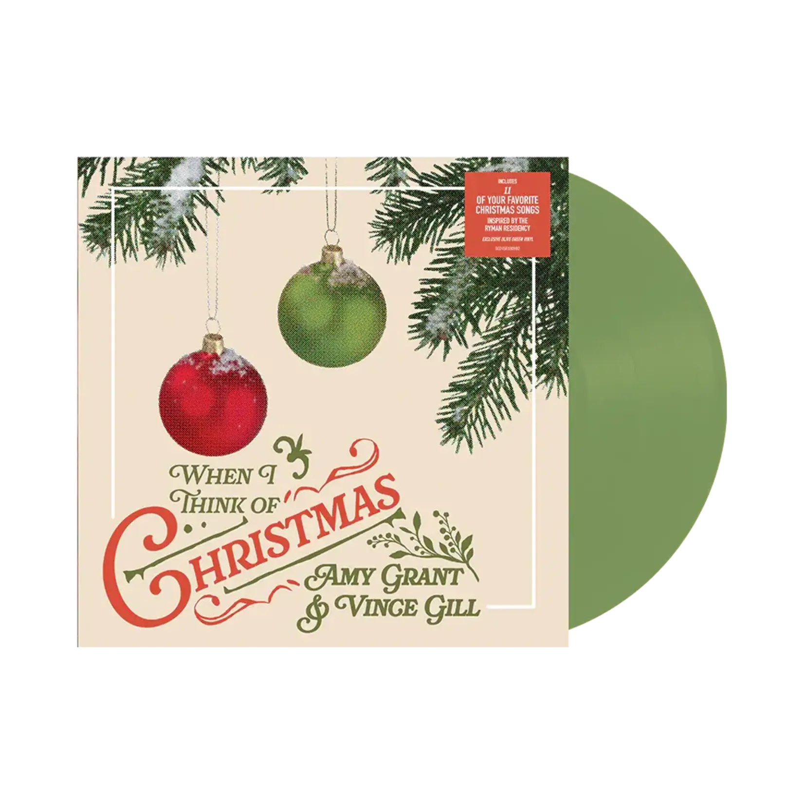Amy Grant/Vince Gill - When I Think Of Christmas (Green Vinyl) [LP]