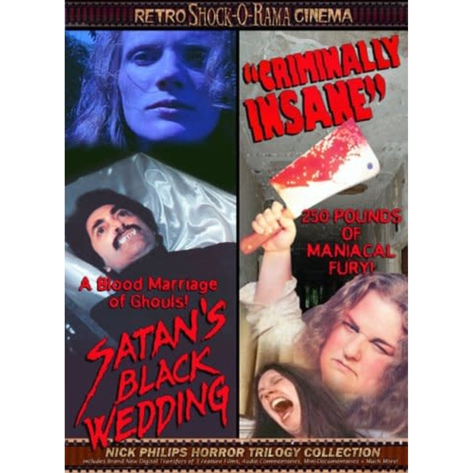 Satan's Black Wedding/Criminally Insane/Criminally Insane 2 - Nick Philips Horror Trilogy Collection [USED DVD]