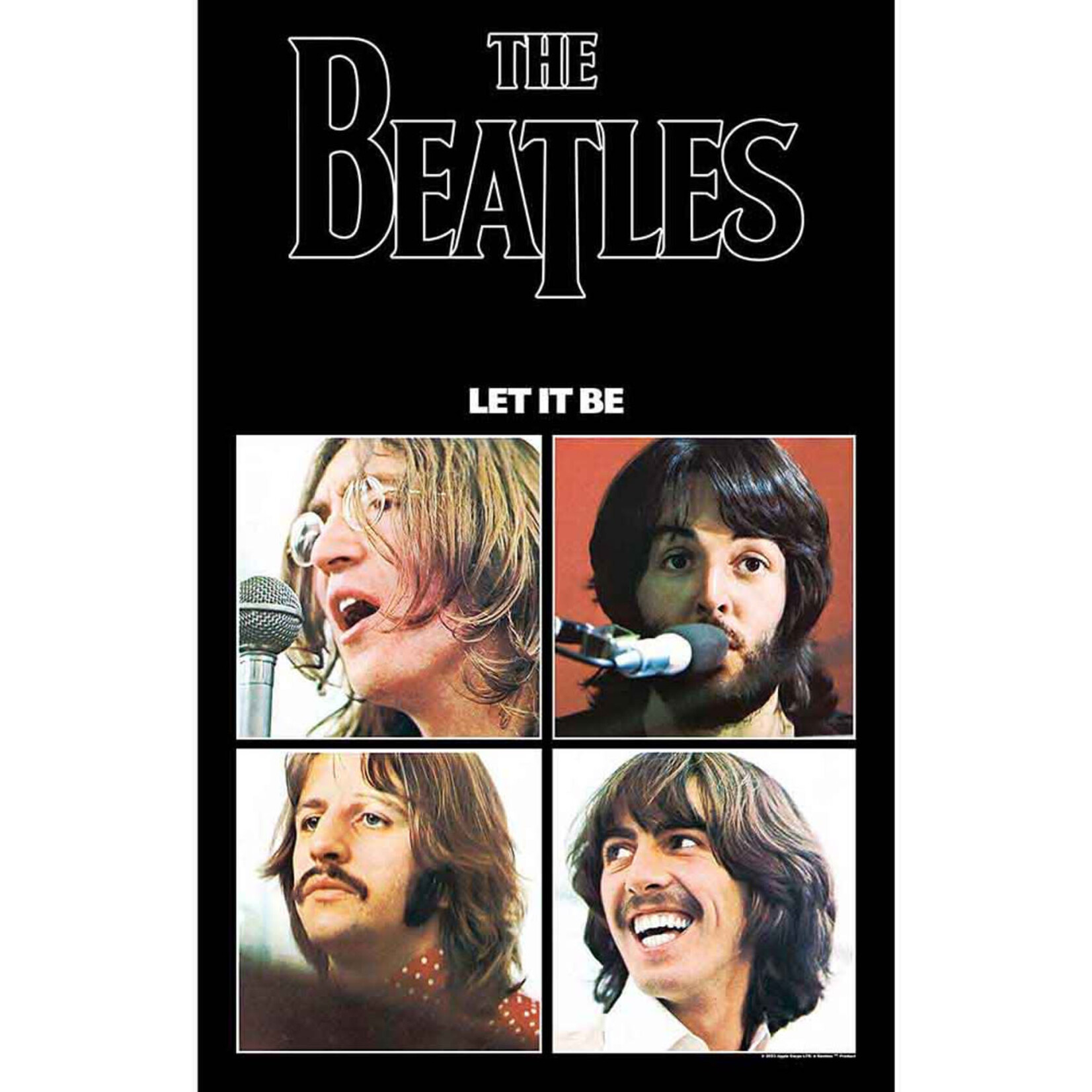 Textile Poster - Beatles: Let It Be