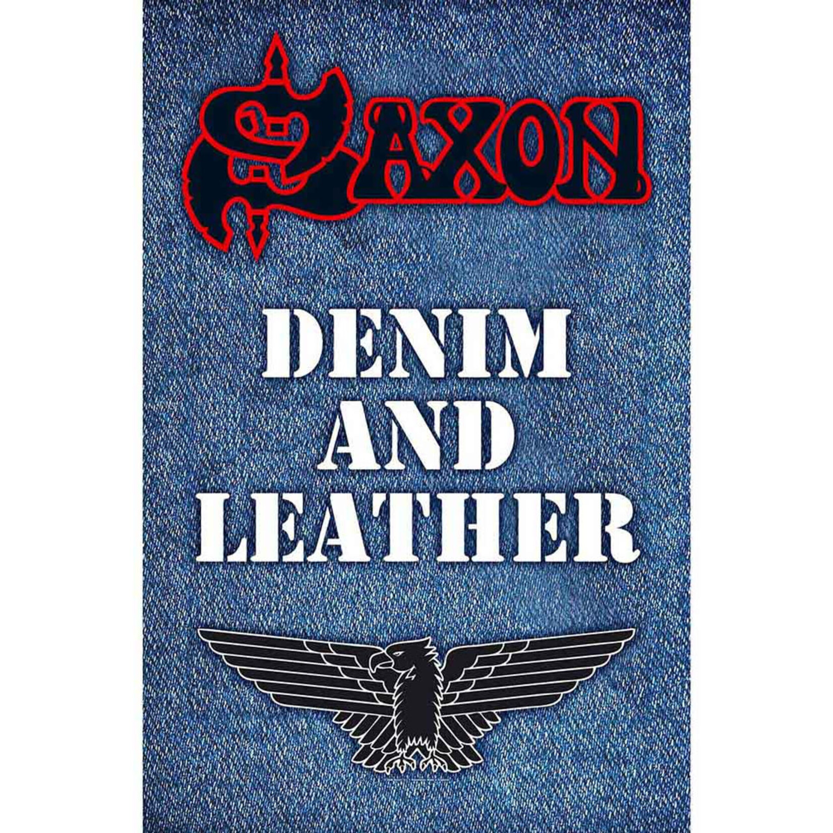 Textile Poster - Saxon: Denim And Leather