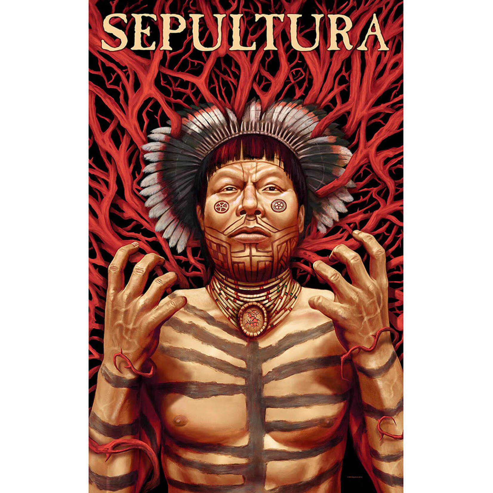 Textile Poster - Sepultura: Roots