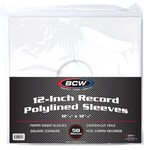12" Polylined Inner Record Sleeves - 50 Pack
