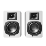 Powered Bookshelf Speakers - White