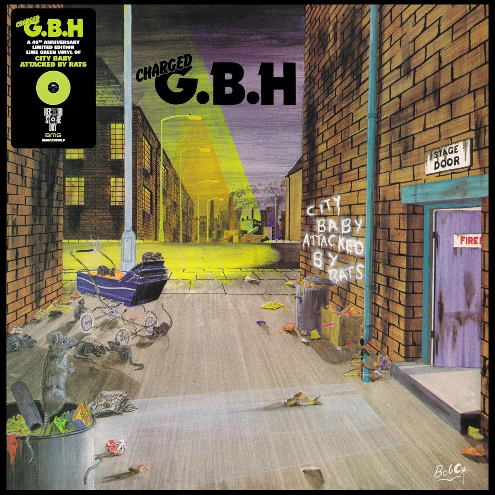 GBH - City Baby Attacked By Rats (Green Vinyl) [LP] (RSDBF2022)