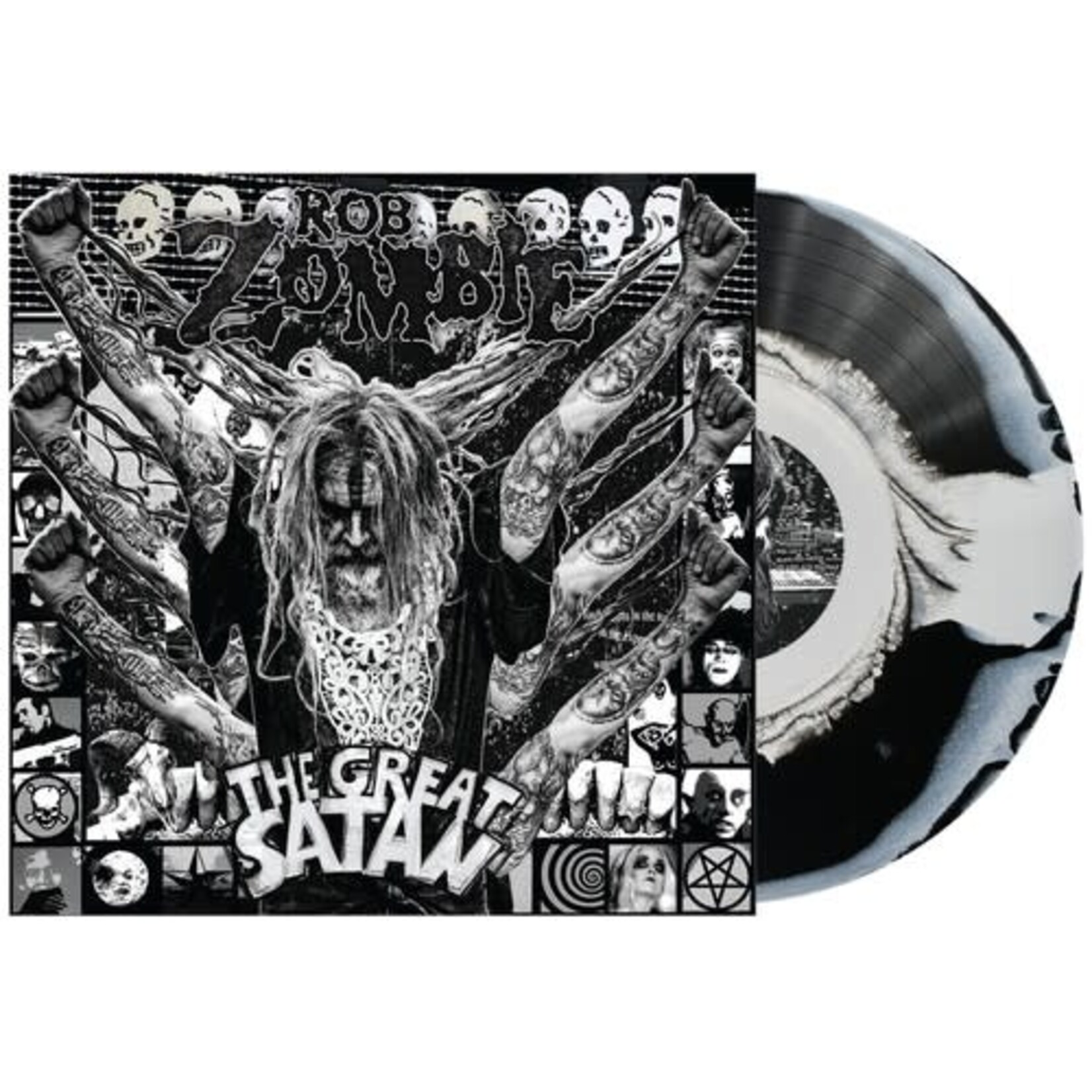 Rob Zombie - The Great Satan (Indie Black/White Vinyl) [LP]
