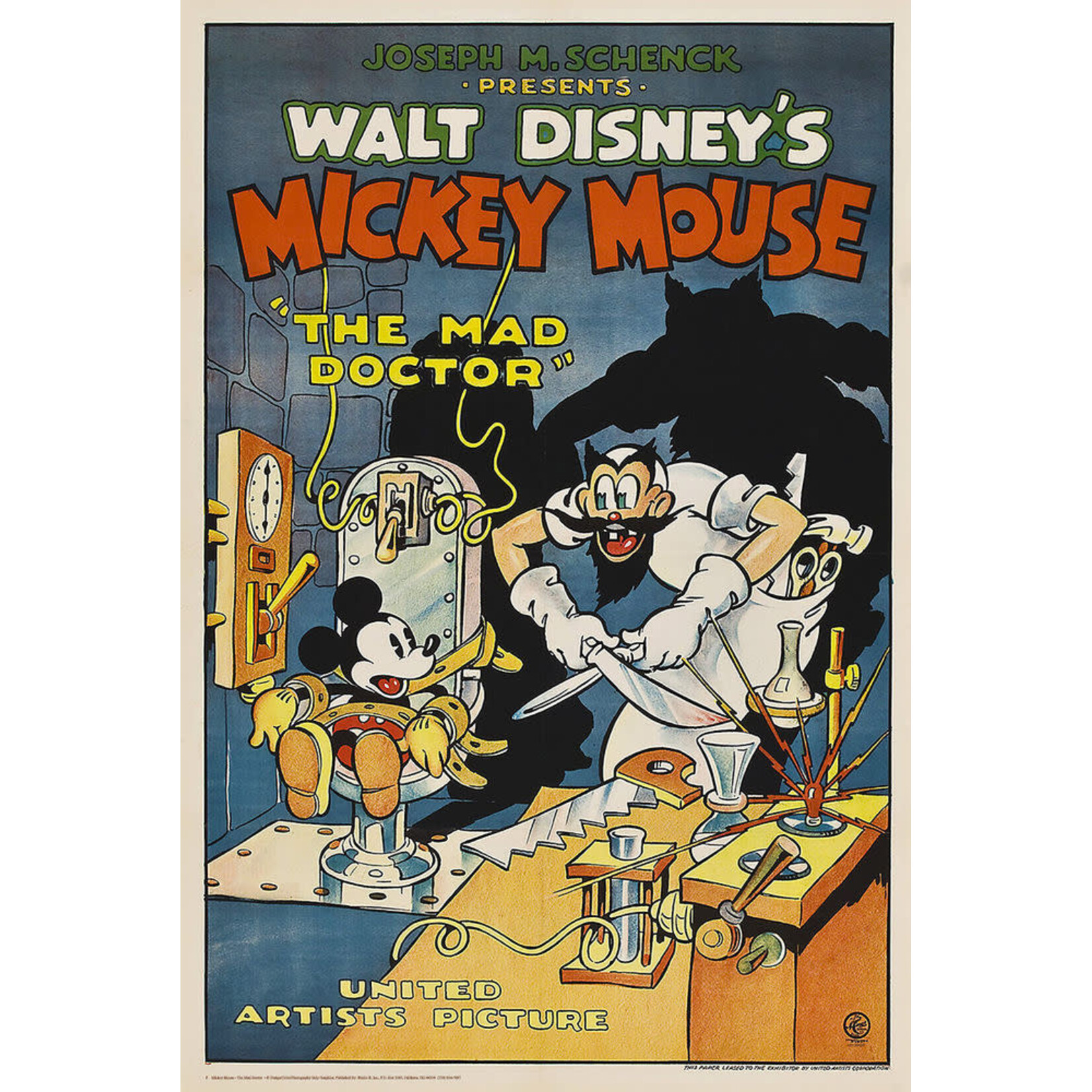 Poster - Mickey Mouse: The Mad Doctor
