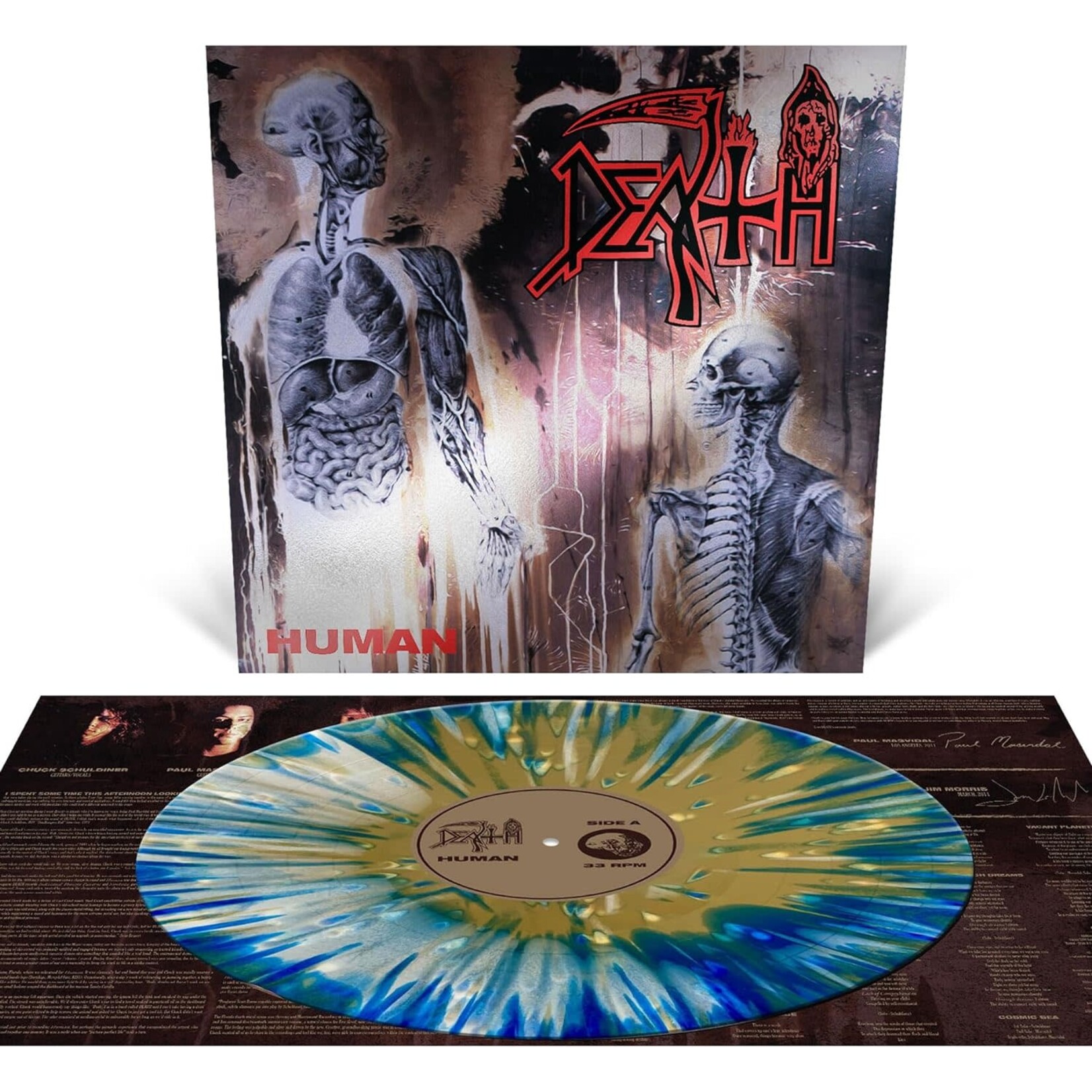 Death - Human (White/Blue/Gold Vinyl) [LP]