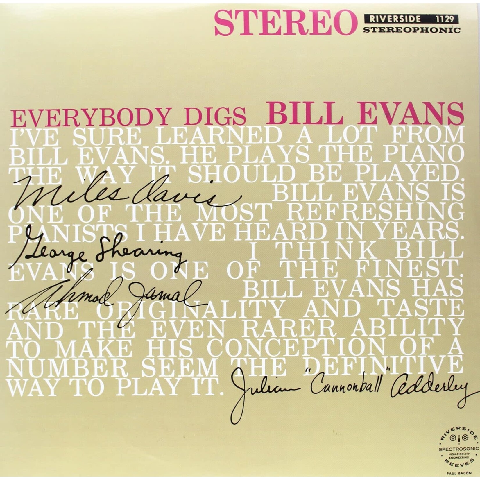 Bill Evans - Everybody Digs Bill Evans [LP]