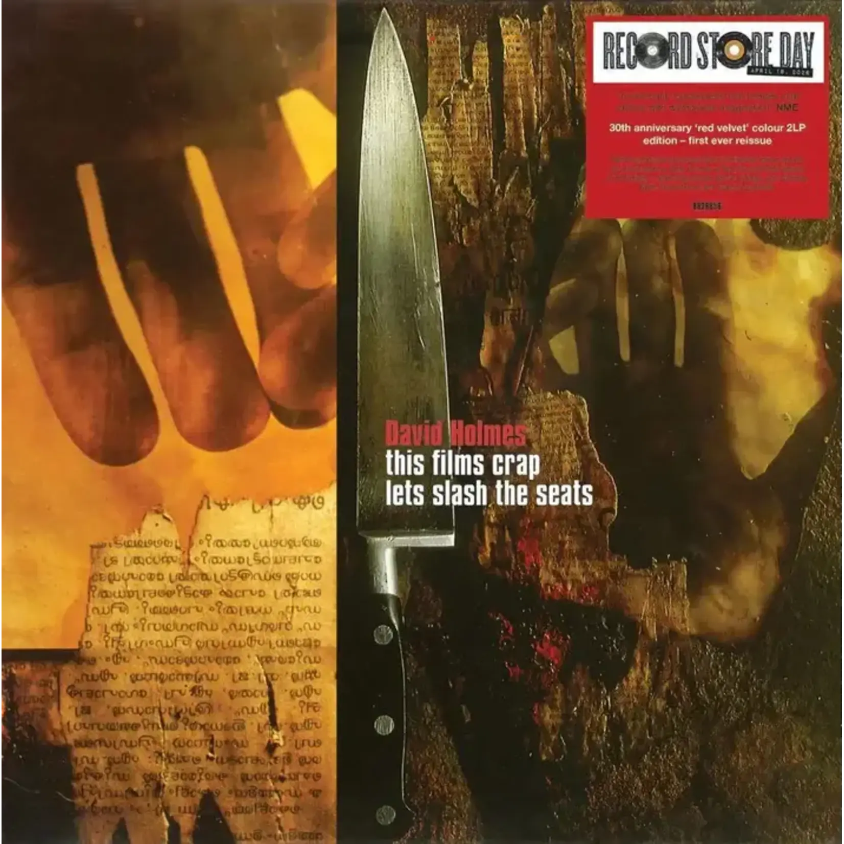 David Holmes - This Films Crap, Let's Slash The Seats (30th Ann) (Red Vinyl) [2LP] (RSD2026)