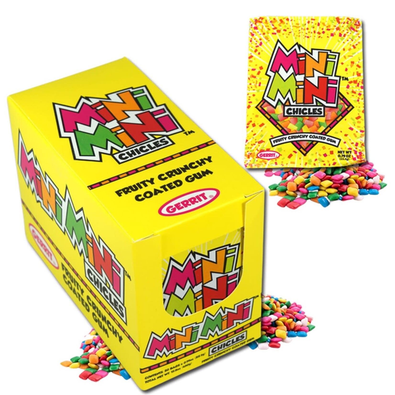 Mini Mini Chicles Fruity Crunchy Coated Gum
