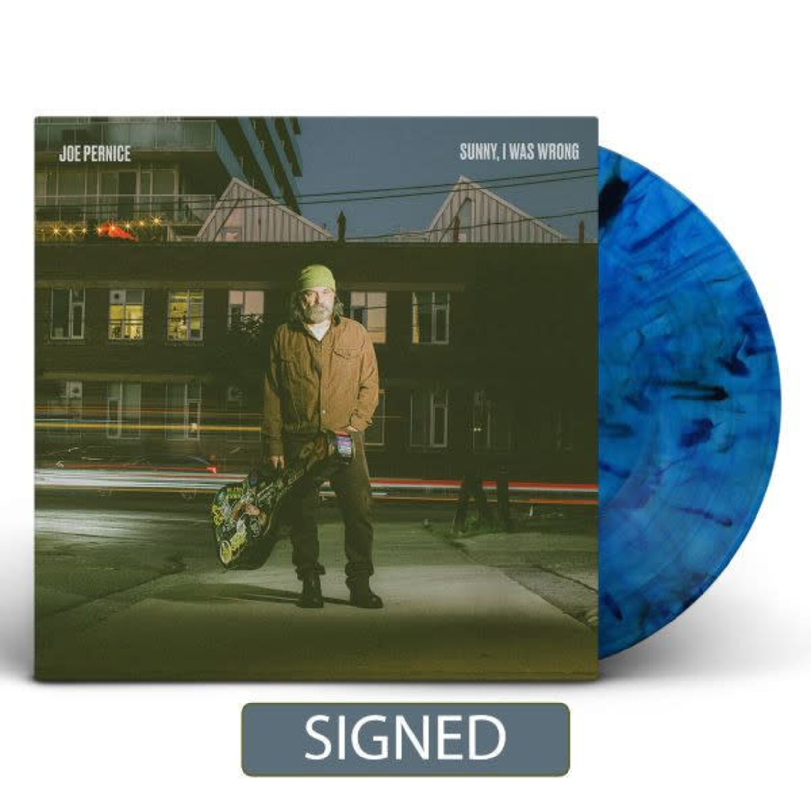 Joe Pernice - Sunny, I Was Wrong (Autographed Cover) (Indie Black/Blue Vinyl) [LP]