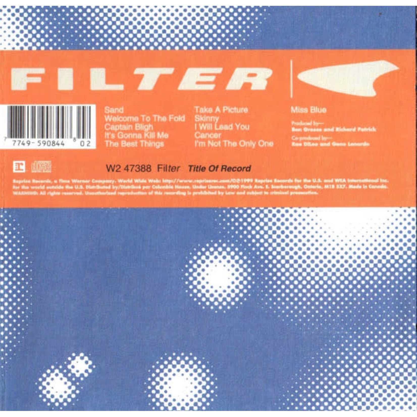 Filter - Title Of Record [USED CD]
