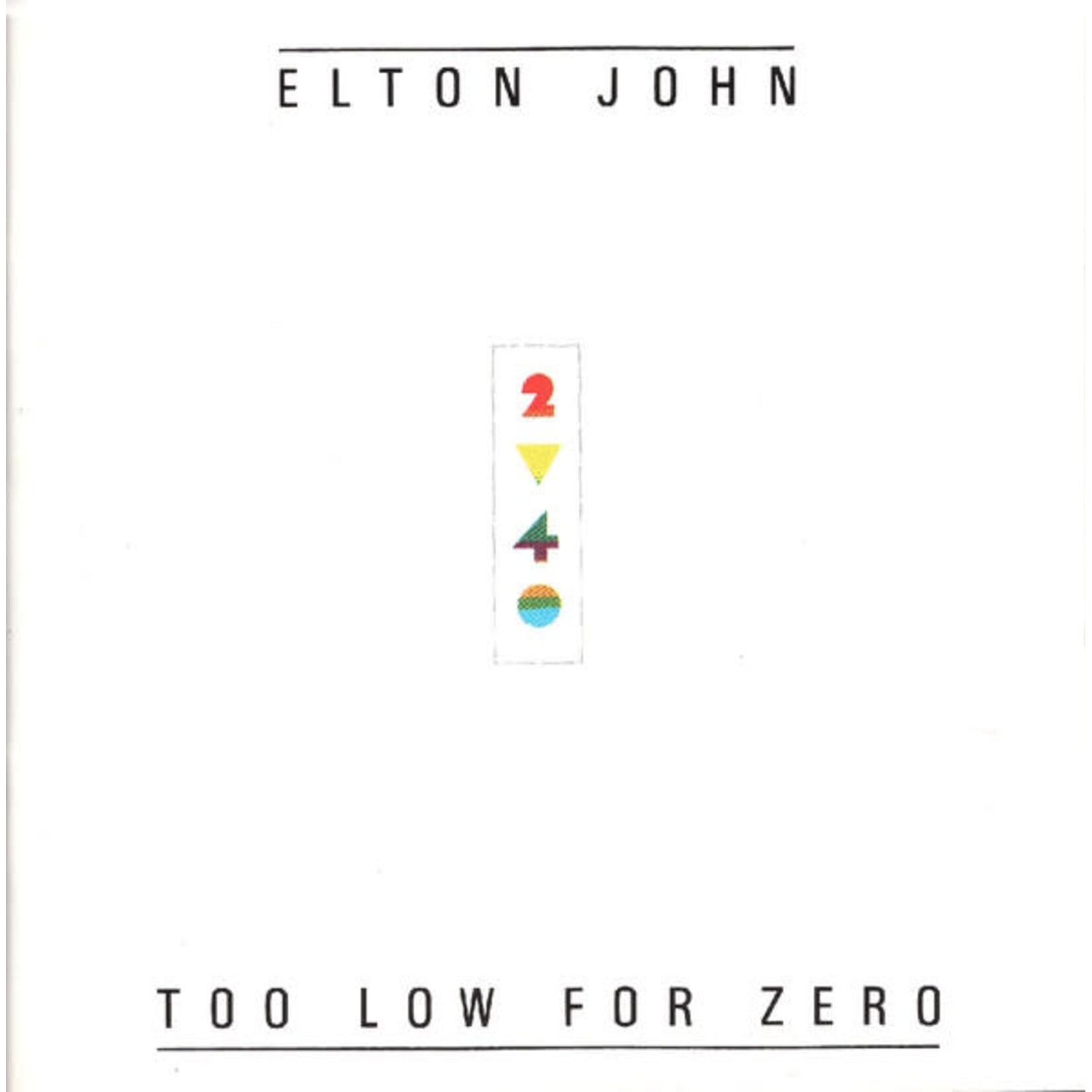 Elton John - Too Low For Zero [USED CD]