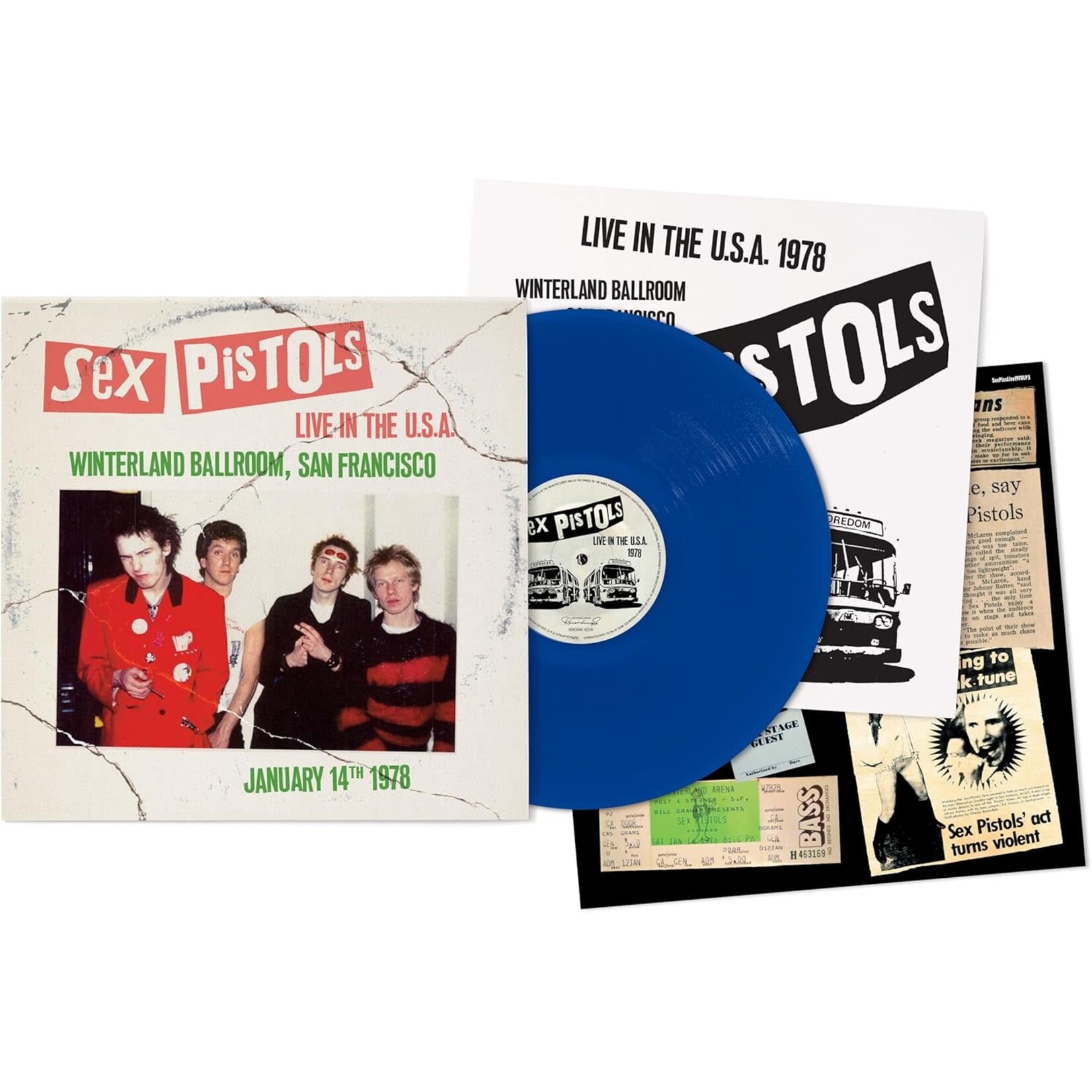 Sex Pistols - Live In The U.S.A.: Winterland Ballroom, San Francisco January 14th 1978 (Blue Vinyl)  [LP]