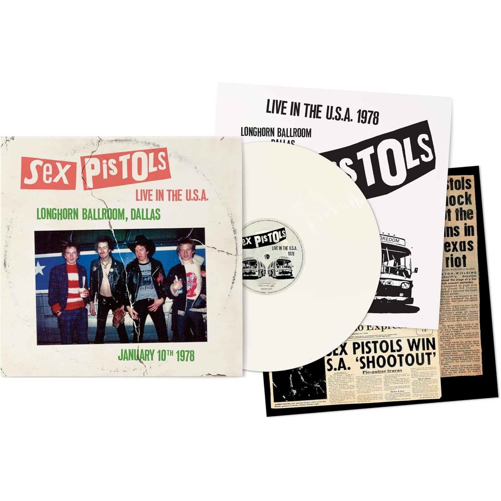 Sex Pistols - Live In The U.S.A.: Longhorn Ballroom, Dallas January 10th 1978 (White Vinyl)  [LP]