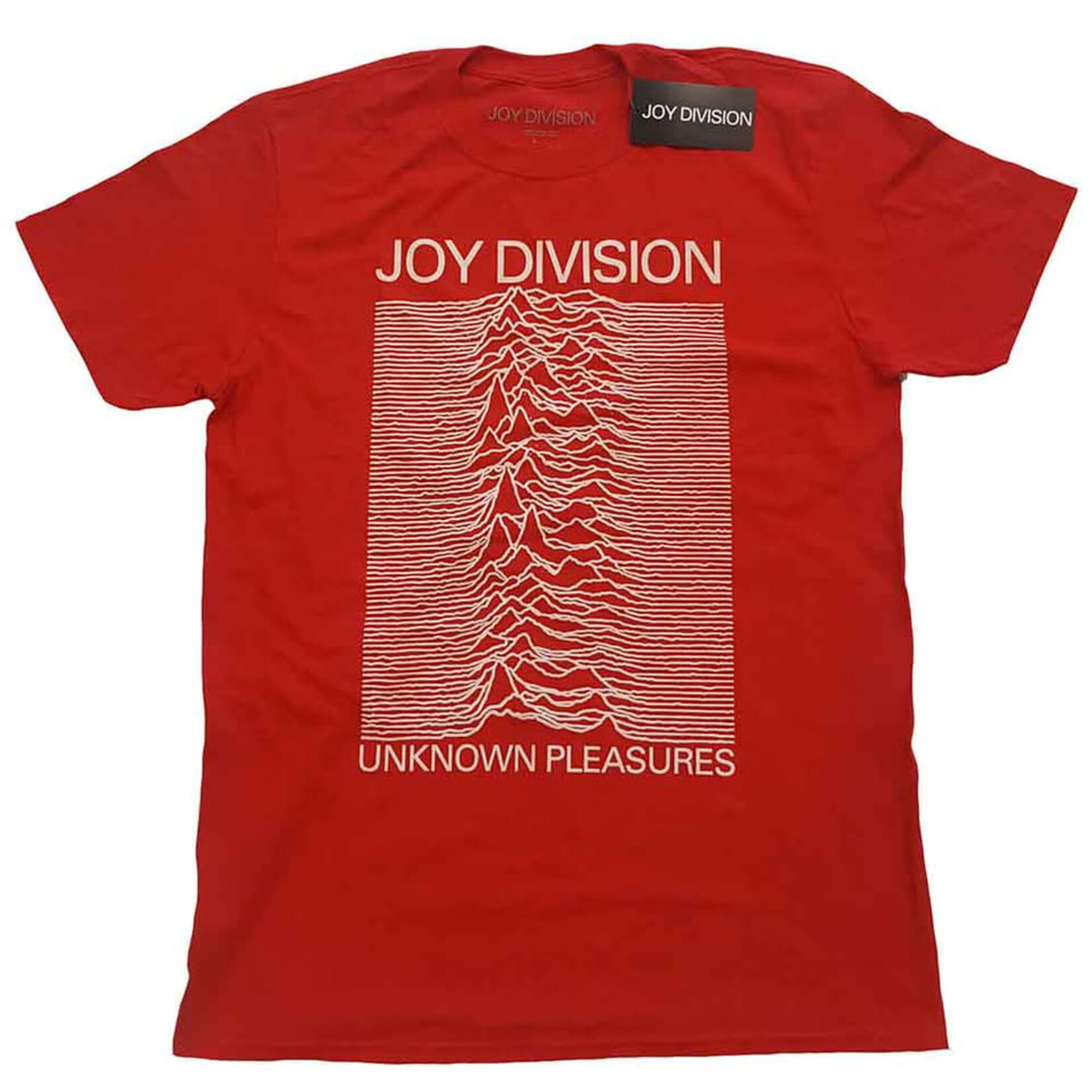 Joy Division - Unknown Pleasures White On Red