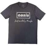 Oasis - Definitely Maybe Distressed Text Logo