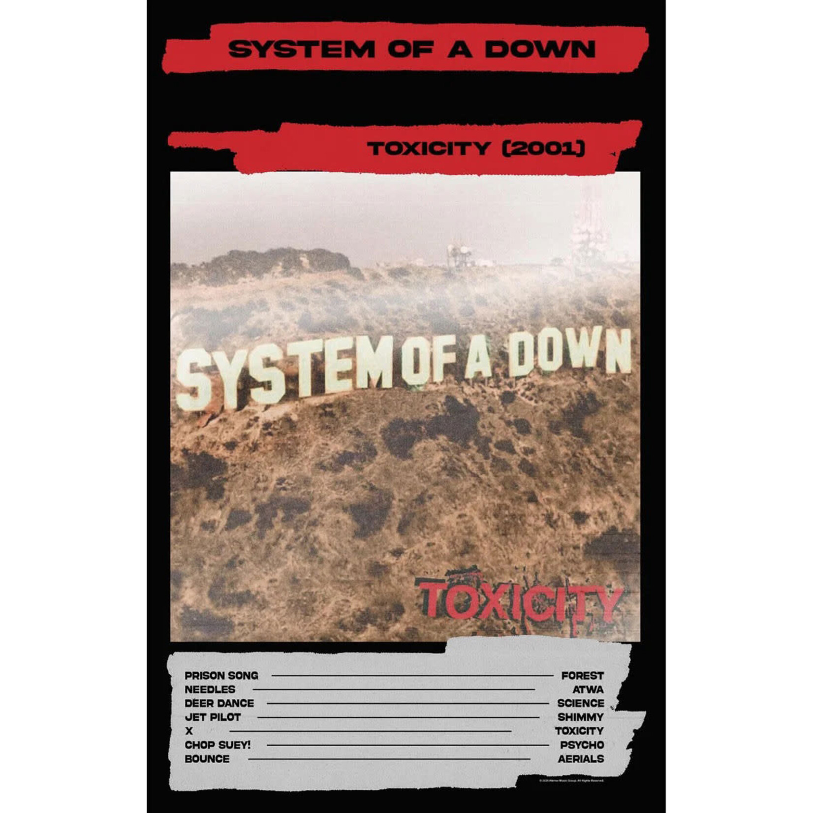 Textile Poster - System Of A Down: Toxicity