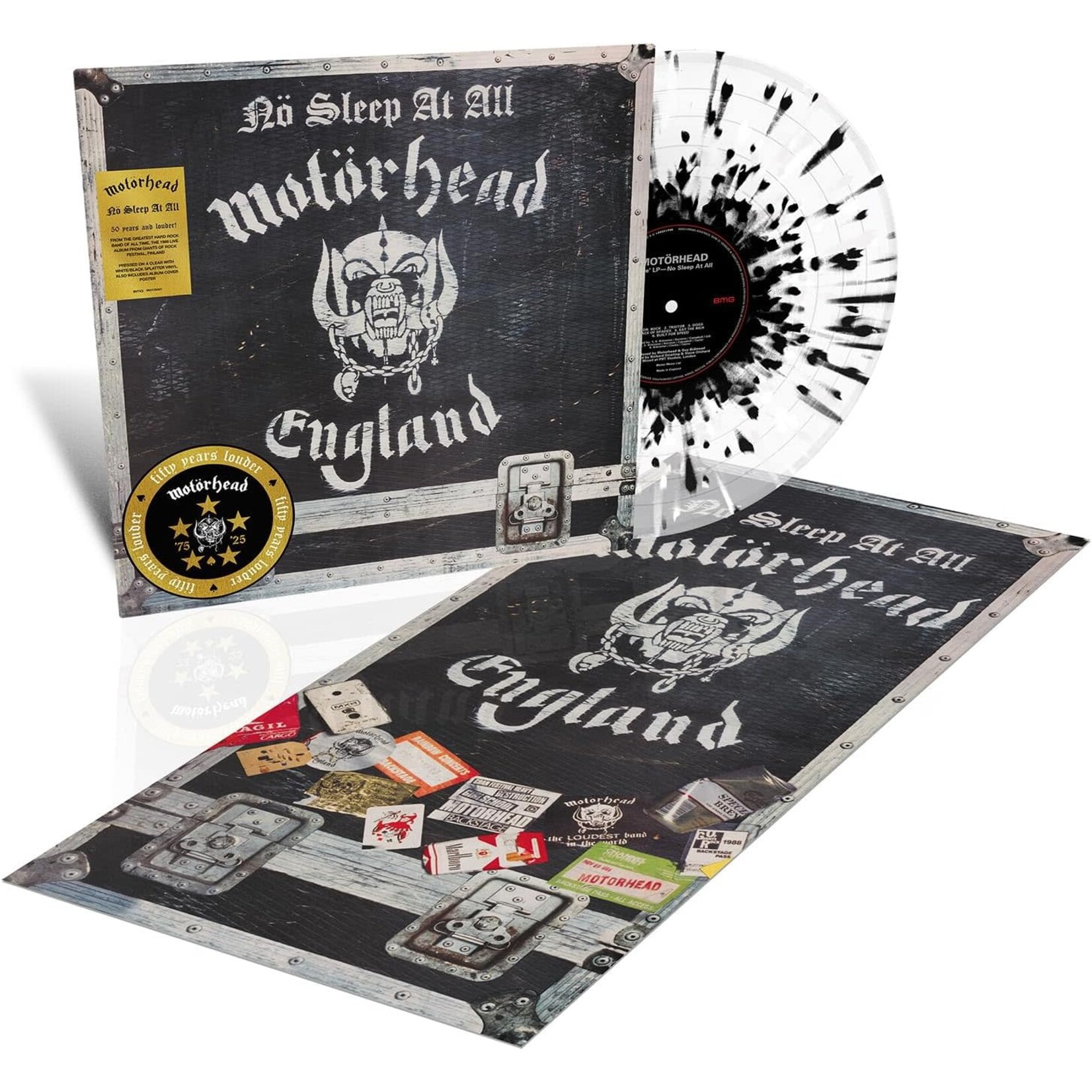 Motorhead - No Sleep At All (Clear/Black/White Vinyl) [LP]