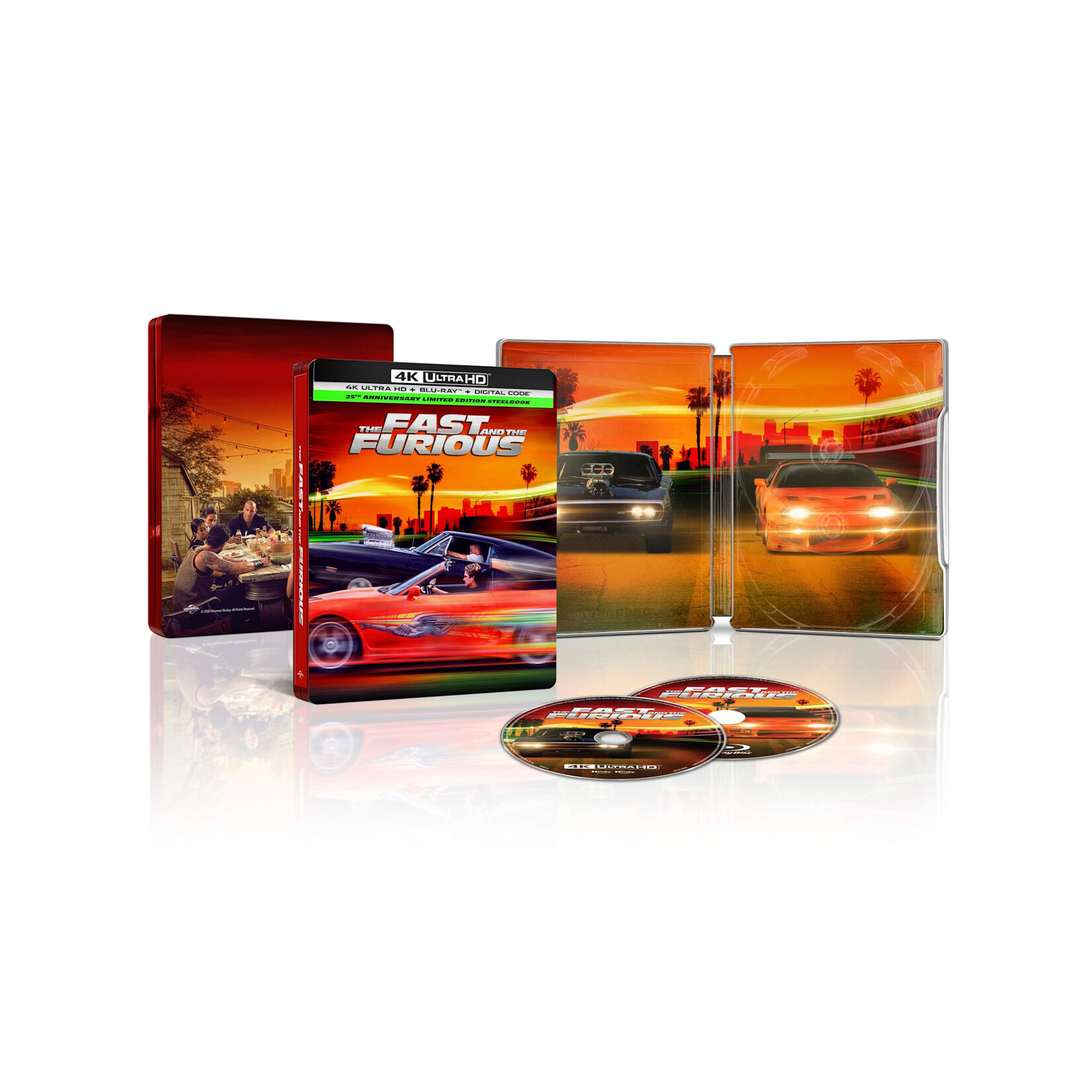 Fast & Furious - The Fast And The Furious (2001) (25th Ann) [4K/BRD Steelbook]