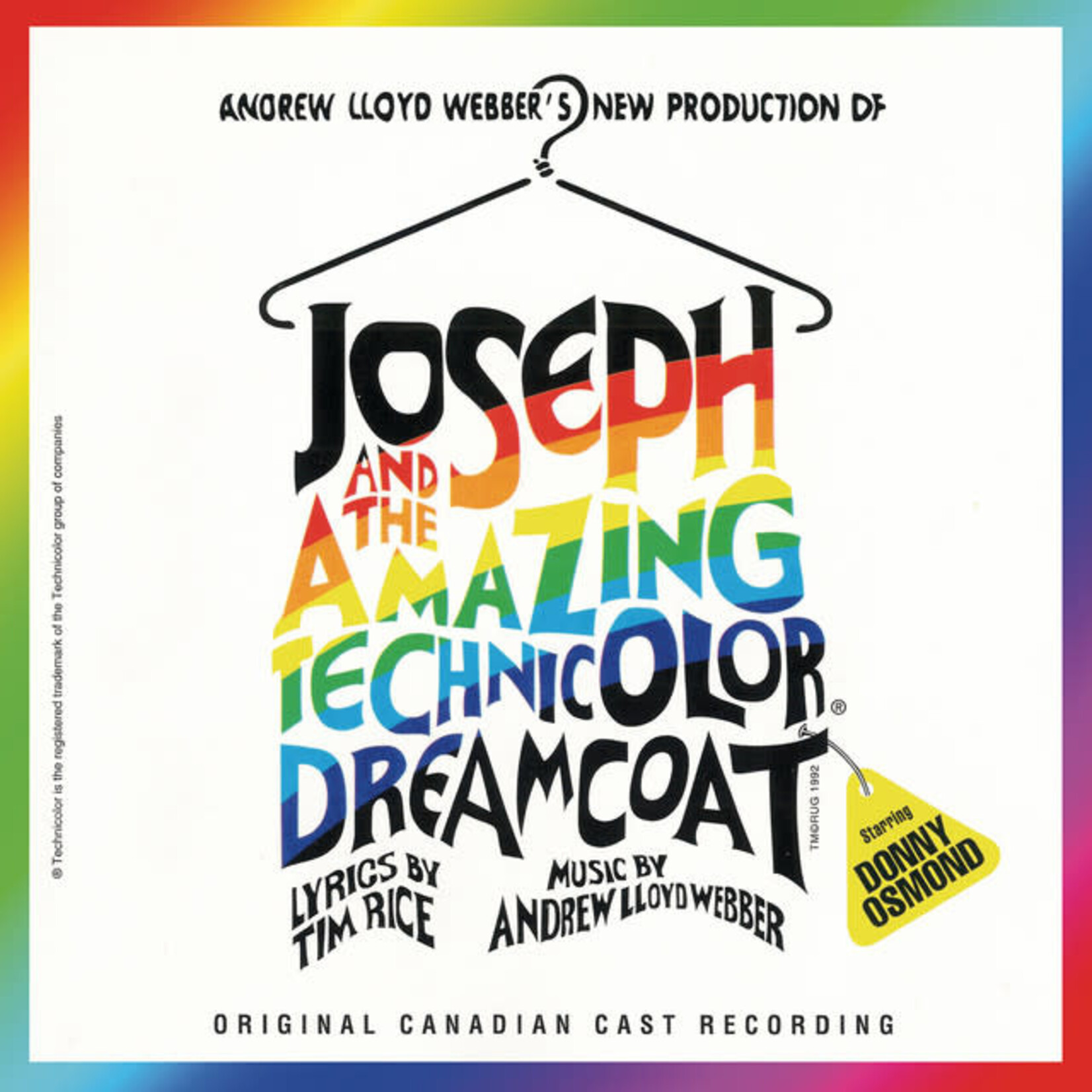 Andrew Lloyd Webber - Joseph And The Amazing Technicolor Dreamcoat (Original Canadian Cast Recording) [USED CD]