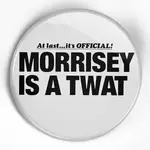 Button - Morrisey: Is A Twat